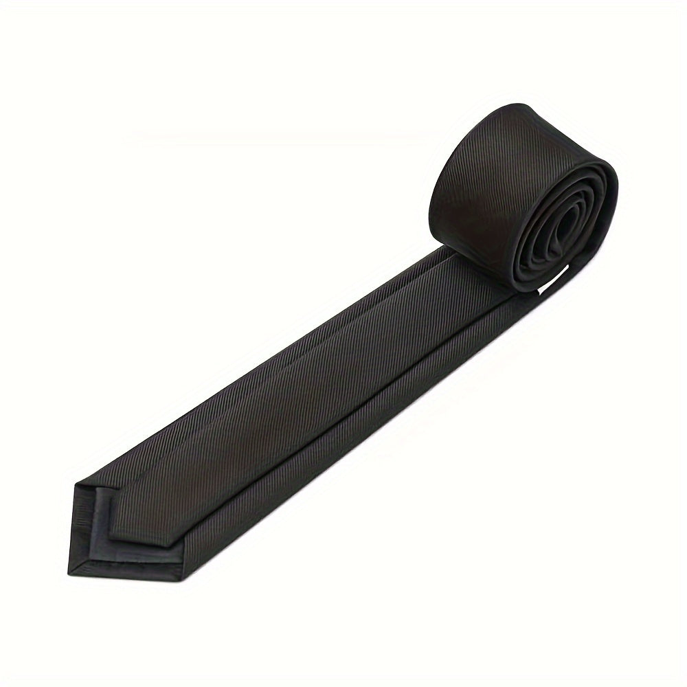 Lot de 12 Cravates Homme – Couleurs Unies, Polyester, Tenue Formelle