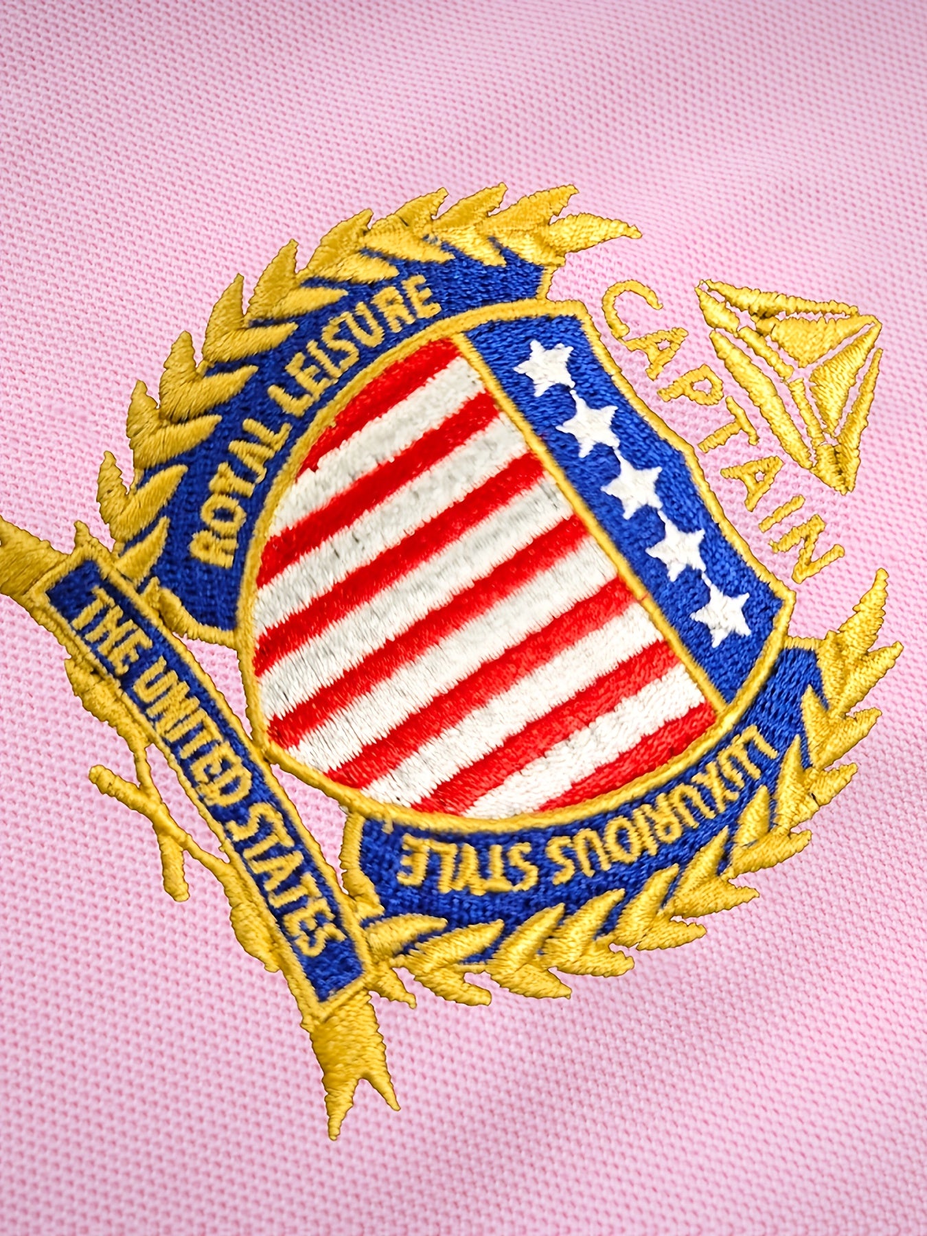 Men'S Miami Pink Polo Shirt | Slim Fit with Embroidered Details and Slit Hem, Casual Style