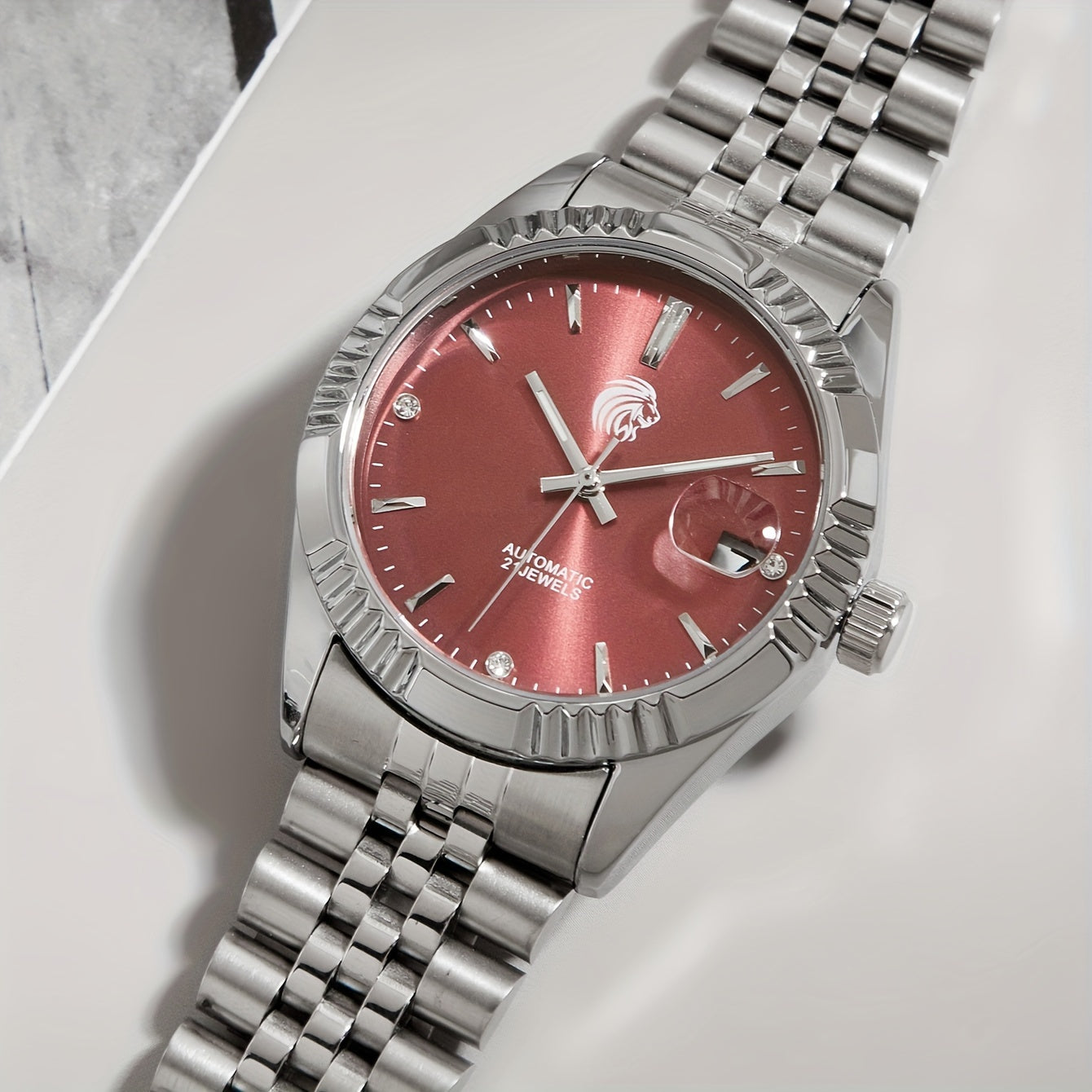 Montre Mécanique Automatique pour Homme – Style Fashion, Bracelet en Acier Inoxydable