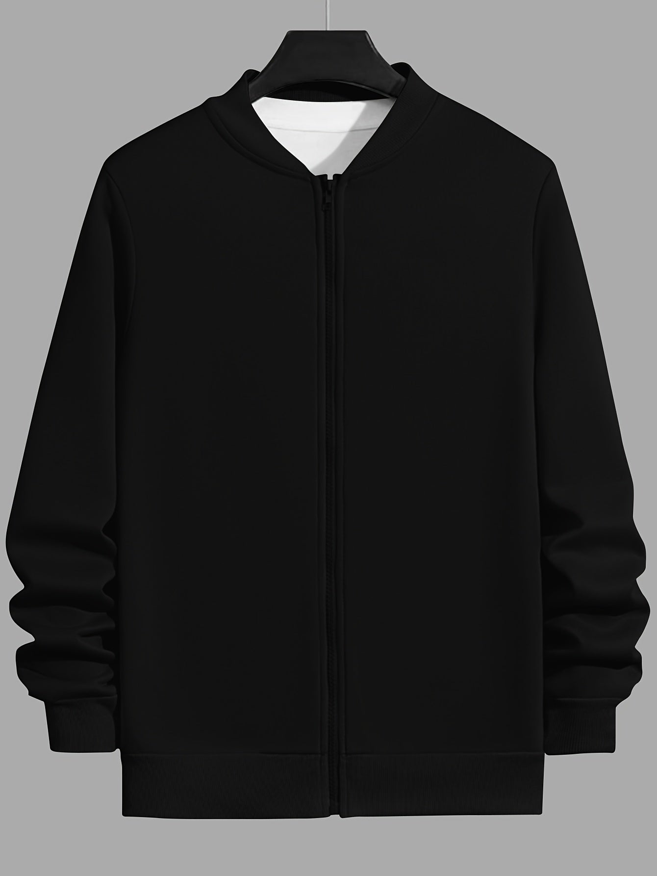 Veste Homme Zip – Col Baseball Grande Taille