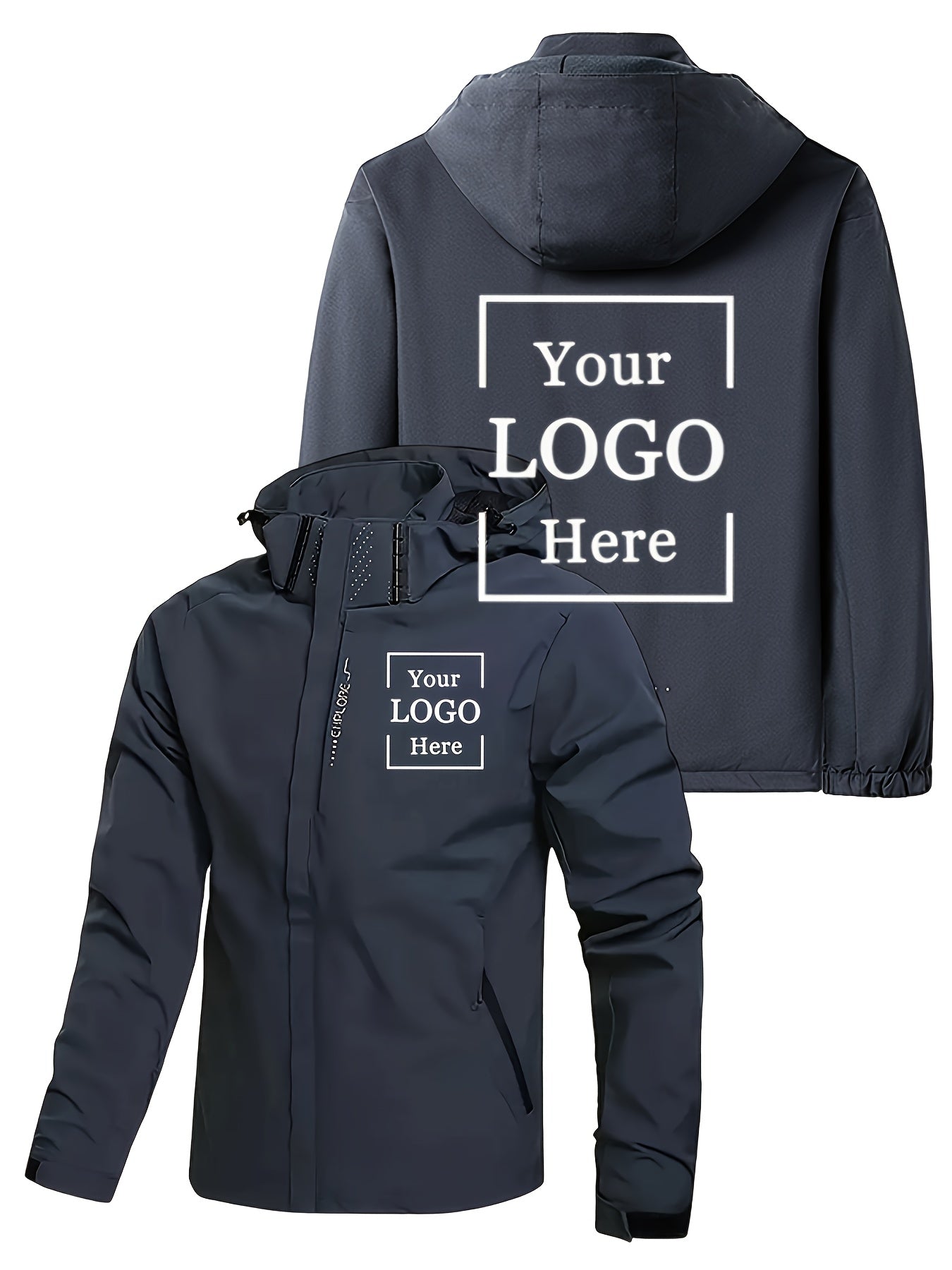 Veste à Capuche Homme – Personnalisable avec Logo