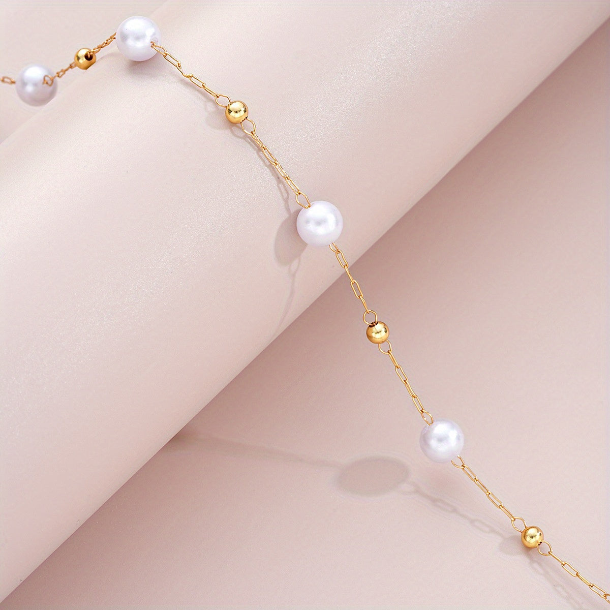 Ensemble de 2 pièces en acier inoxydable pour femme, collier et bracelet à perles, bijou polyvalent pour mariages, soirées et anniversaires, parfait comme cadeau d’anniversaire, léger et élégant