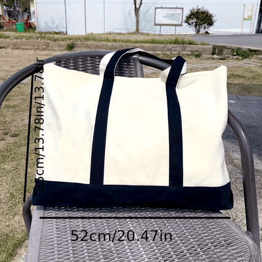 Sac Cabas Extra-Large – Sac de Shopping Durable et Robuste, Polyvalent pour Plage, Shopping, Voyages, Sac à Épaule Surdimensionné