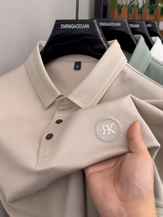 Breathable Business Polo Shirt, a Simple And Stylish Short-Sleeve Top.