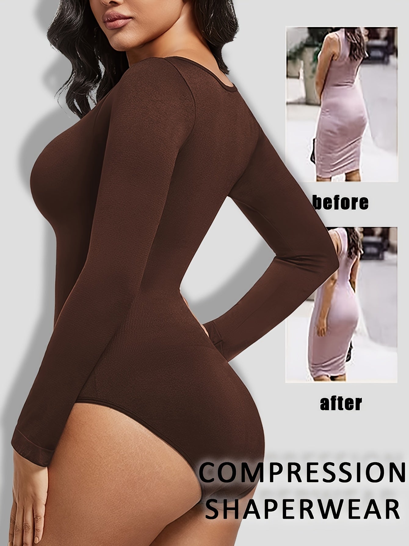 Body sculptant intégral pour femme, combinaison sans couture avec legging, pantalon taille haute avec maintien du ventre, sans coques, idéal pour sport, course ou tenue décontractée, tissu extensible, vêtement de fitness