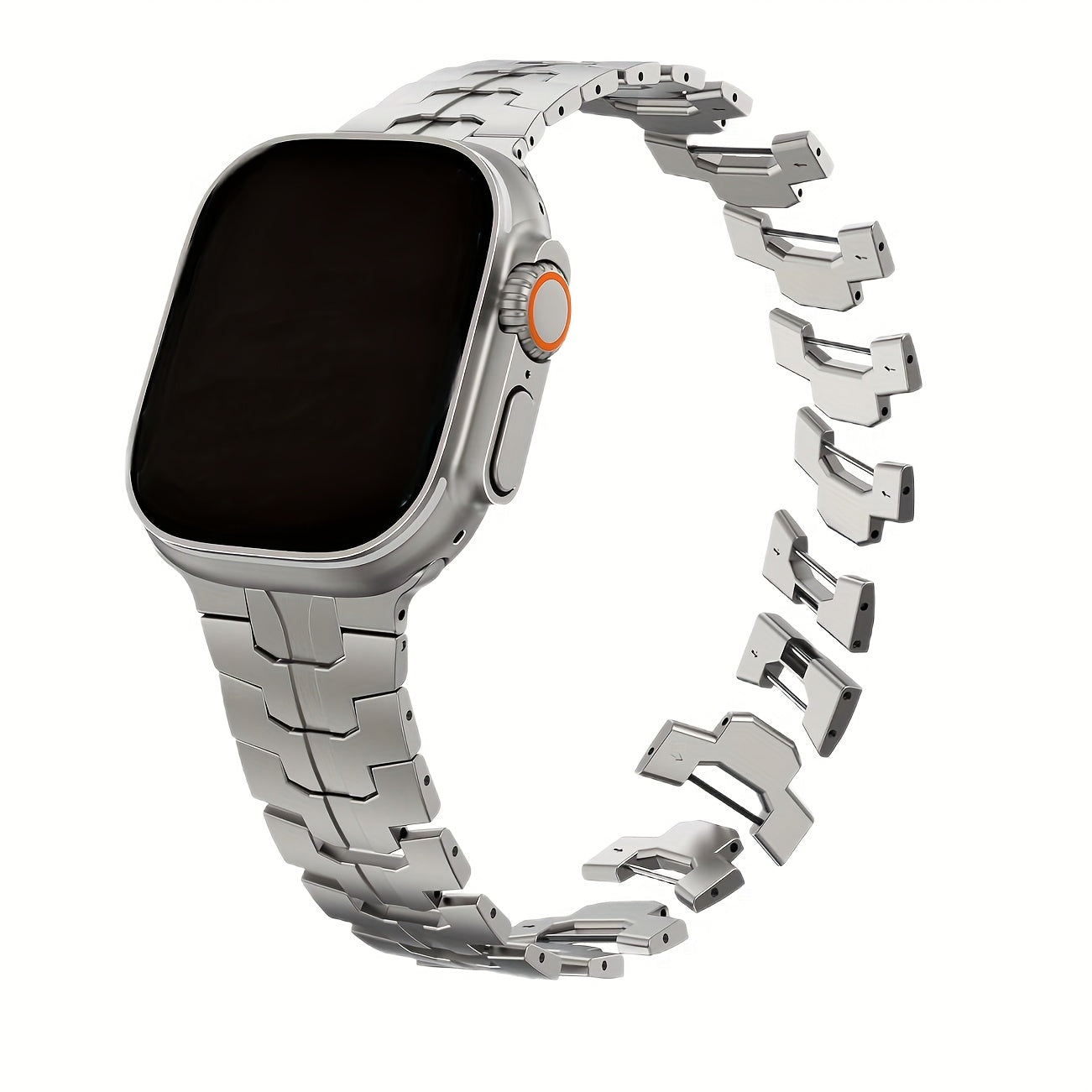 Bracelet Compatible Ultra 2/49 mm, Ultra/Series 9–1 & SE 2 – Bracelet de Remplacement en Titane Grade 2 Haute Résistance, Fermoir Magnétique Ajustable 22 mm, Léger & Durable, Prêt à Offrir