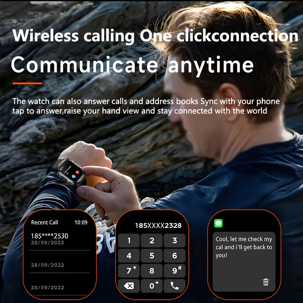 Nouvelle Montre Connectée Homme & Femme – Appels/SMS Sans Fil, Multi-Modes Sport, Contrôle Caméra à Distance, Tracker Fitness – Compatible Android et iPhone