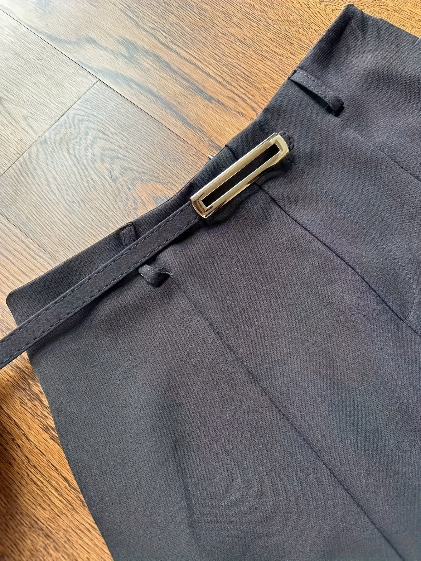 Ensemble Deux-Pièces Femme Élégant – Pantalon Jambe Large avec Ceinture