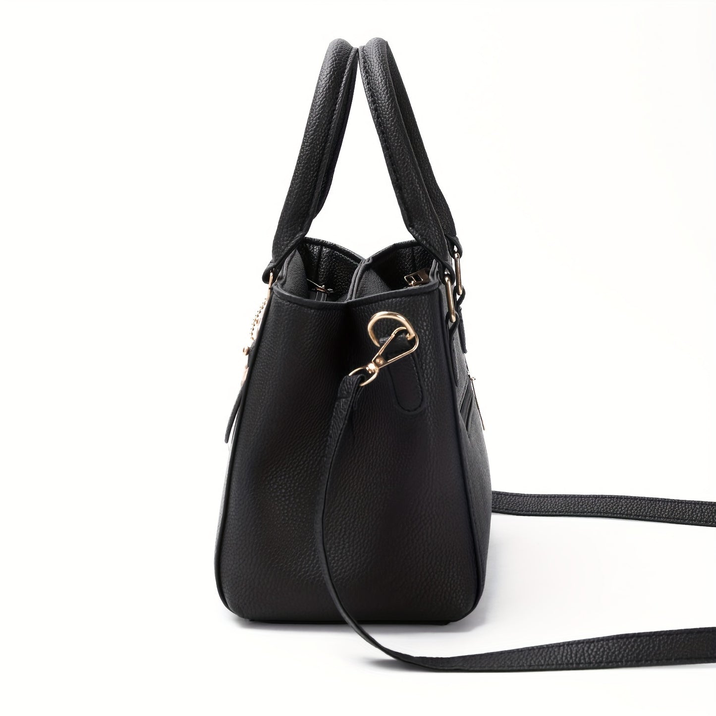 Ensemble 2 pièces sac à main et portefeuille femme, multi-poches, bandoulière, pendentif, polyvalent pour travail et voyage, cadeau parfait