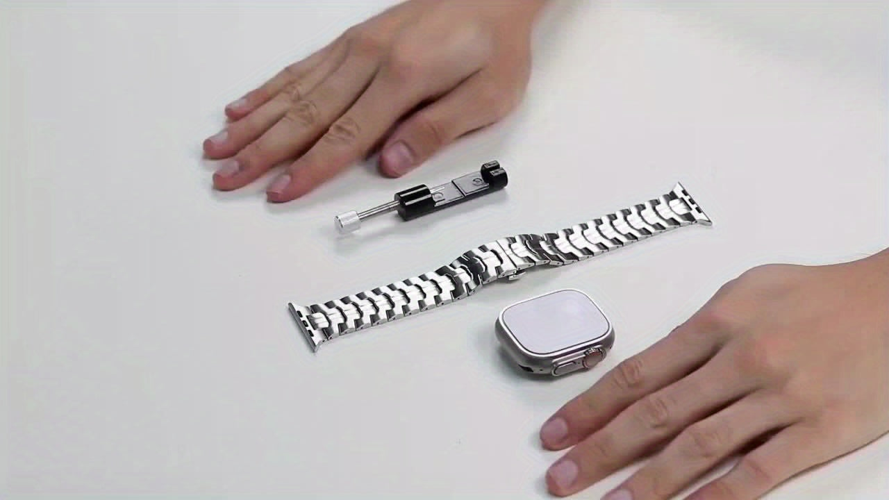 Bracelet Compatible Ultra 2/49 mm, Ultra/Series 9–1 & SE 2 – Bracelet de Remplacement en Titane Grade 2 Haute Résistance, Fermoir Magnétique Ajustable 22 mm, Léger & Durable, Prêt à Offrir