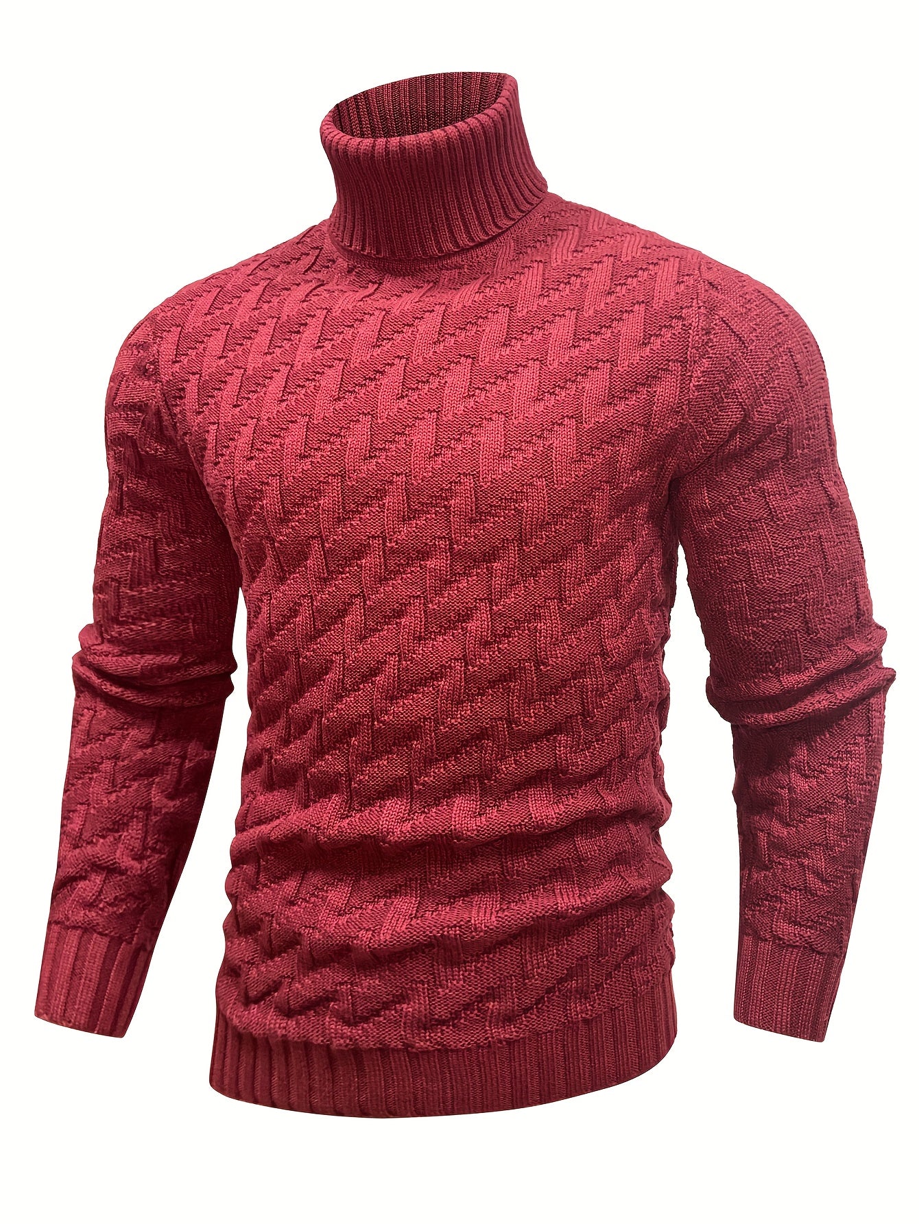 Autumn/Winter New High-neck Knitted Pullover, Trendy and Versatile, Perfect for Casual and Business Occasions