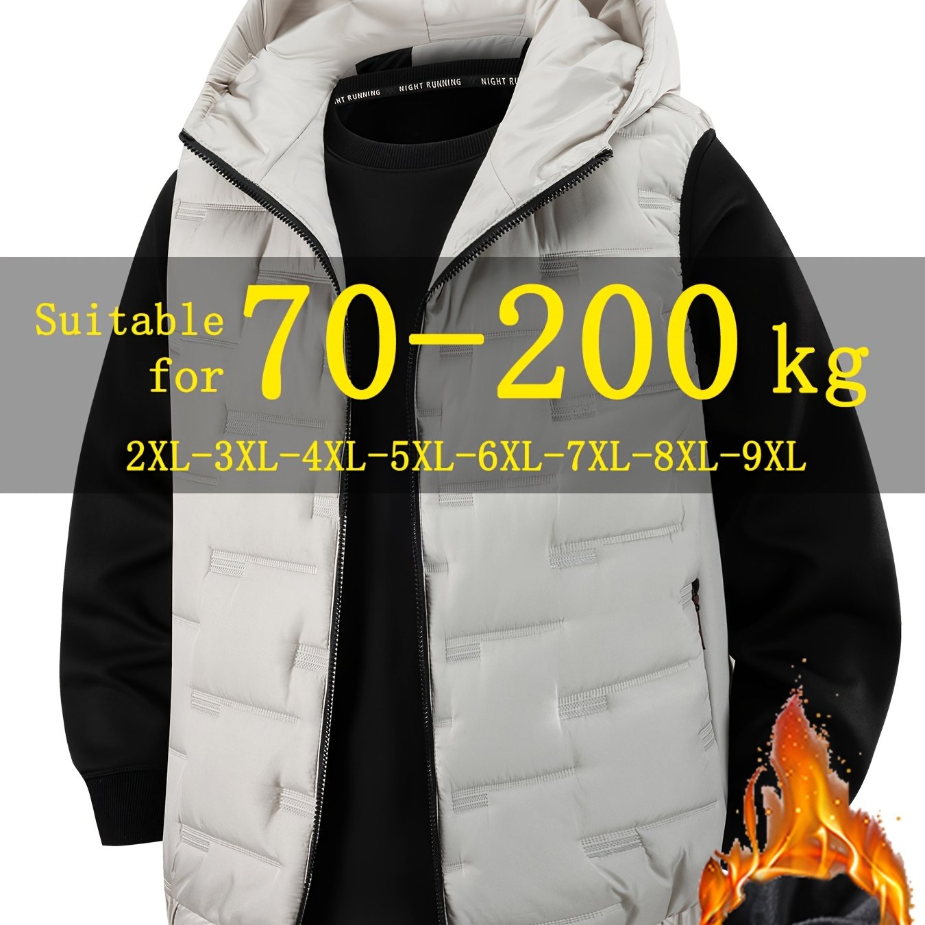 Veste Hiver Homme Oversize – Grande Taille avec Capuche