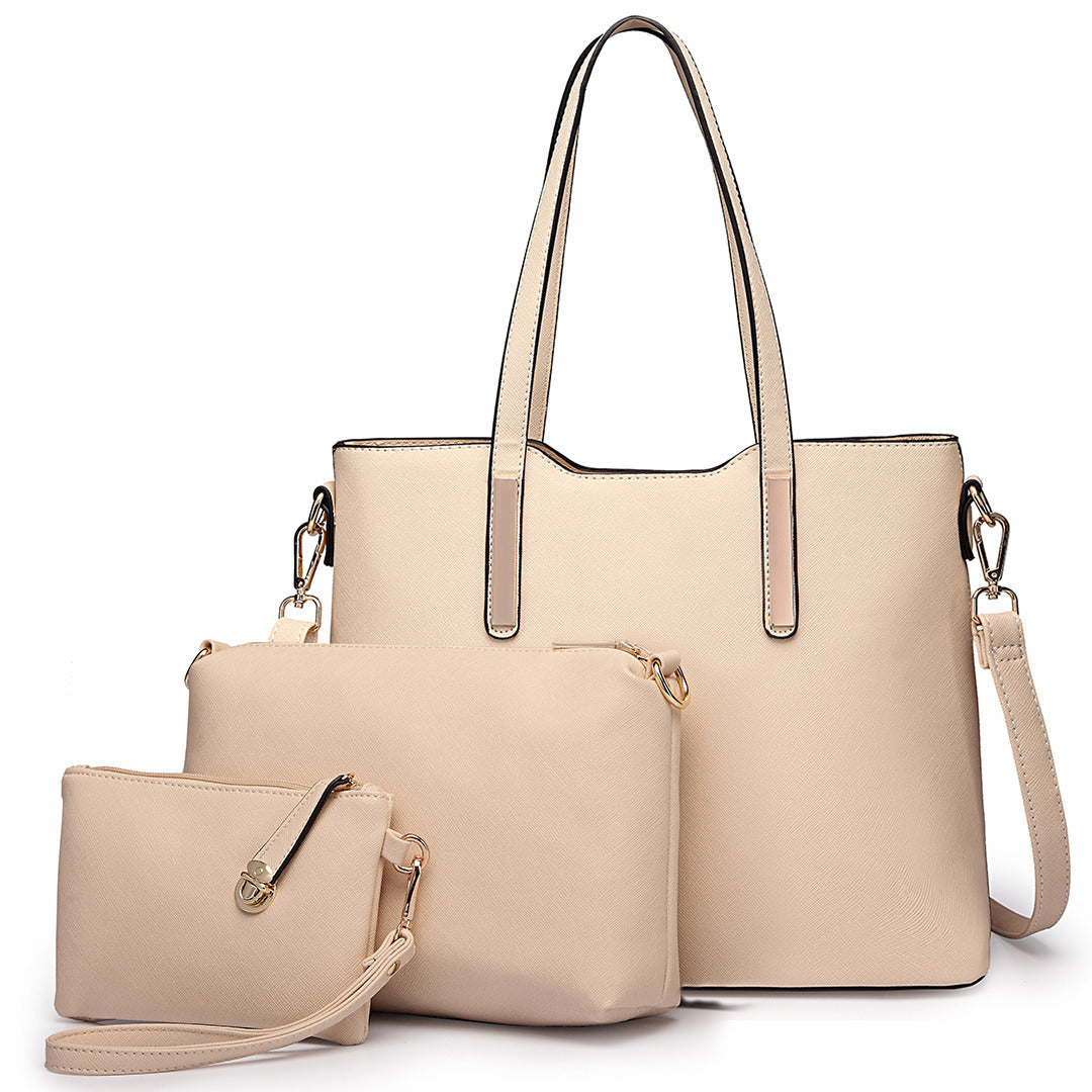 Set de 3 Sacs Cabas Misslulu en Cuir PU – Sac à Main, Sac à Épaule et Sac d’École pour Femmes