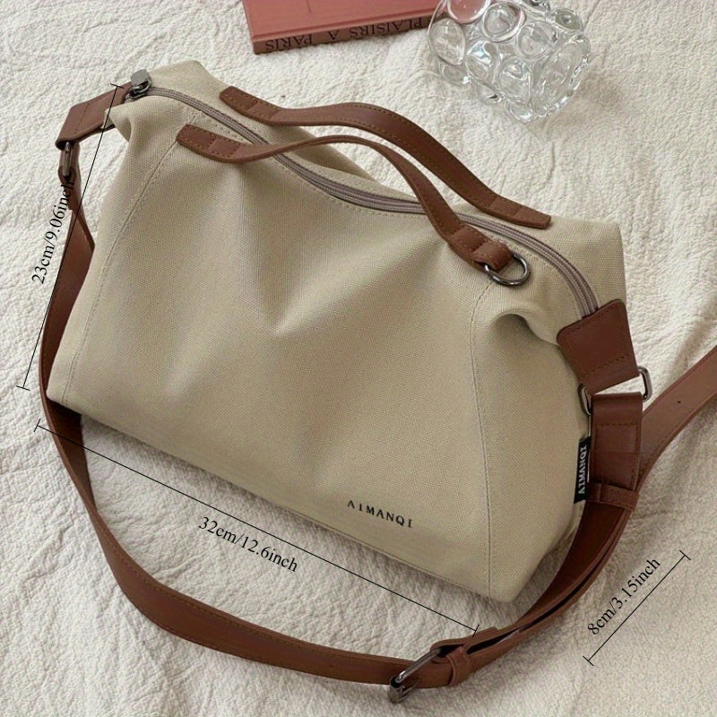 Sac fourre-tout japonais et coréen original – style simple et décontracté, polyvalent, bandoulière pour étudiants et usage quotidien