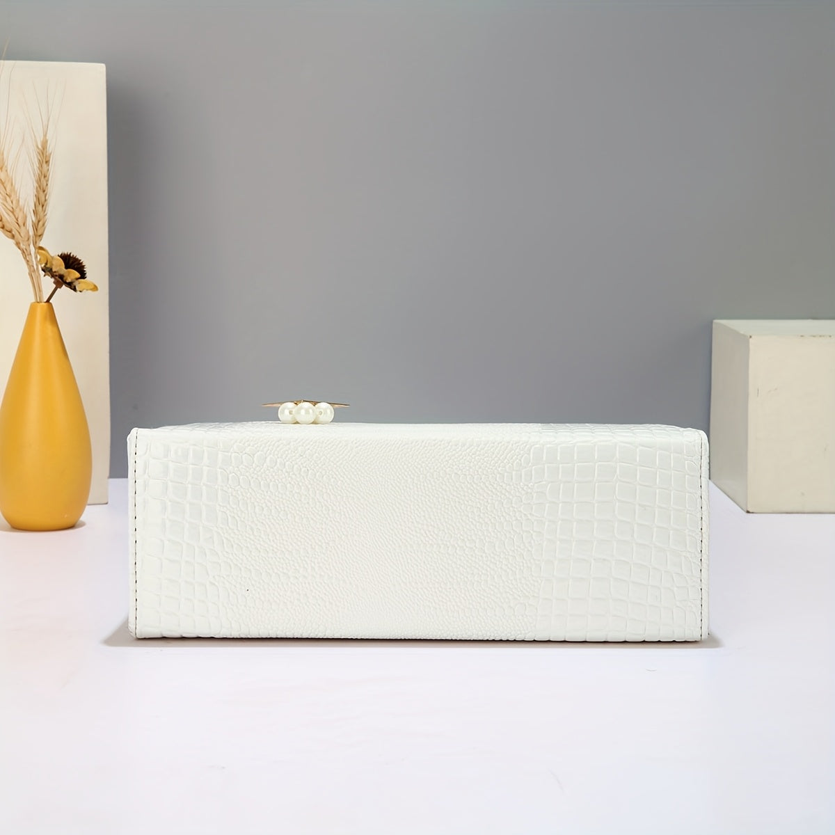 Sac à Main Princesse Nouveau à Motif Croco – Design Haut de Gamme, Portefeuille Élégant avec Décoration Métallique en V, Grande Capacité, Détails Charms Raffinés, Bandoulières Ajustables