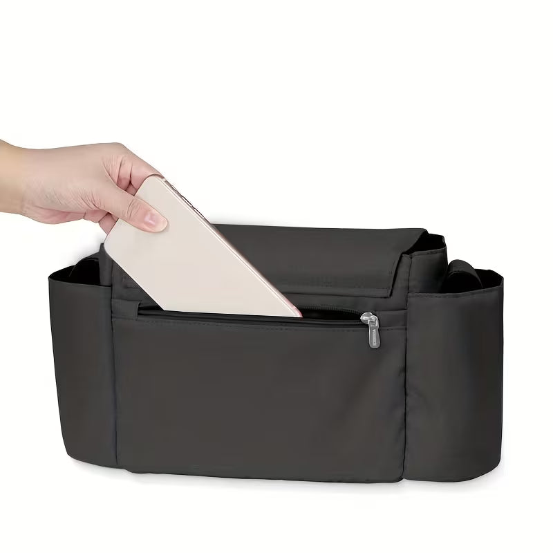 Premium Stroller Organizer Bag – Large Capacity Baby Storage Organizer with Easy-Attach Straps