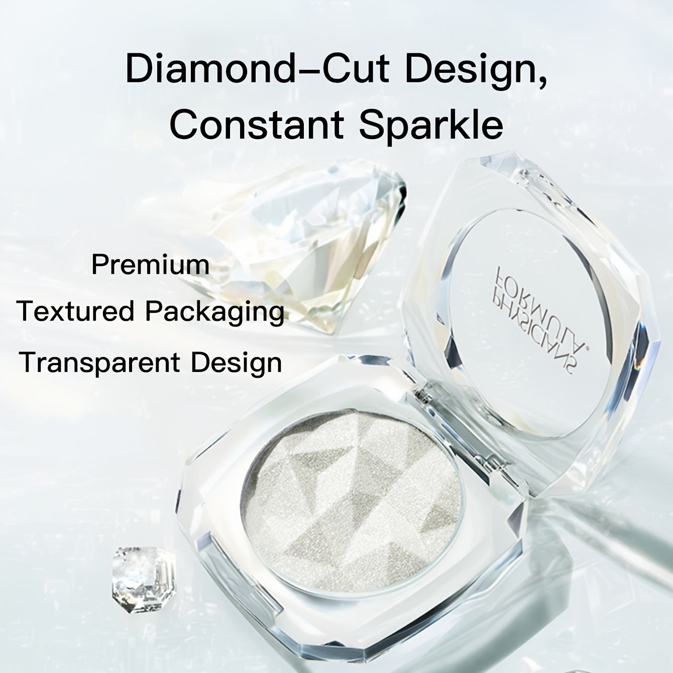 Poudre Illuminatrice pour Éclaircir le Visage et les Yeux – Poudre Pailletée Effet Nacré, Fard à Paupières Brillant, Idéal pour un Rendez-vous de Saint-Valentin ou Cadeau de Saint-Valentin – 2,5 g