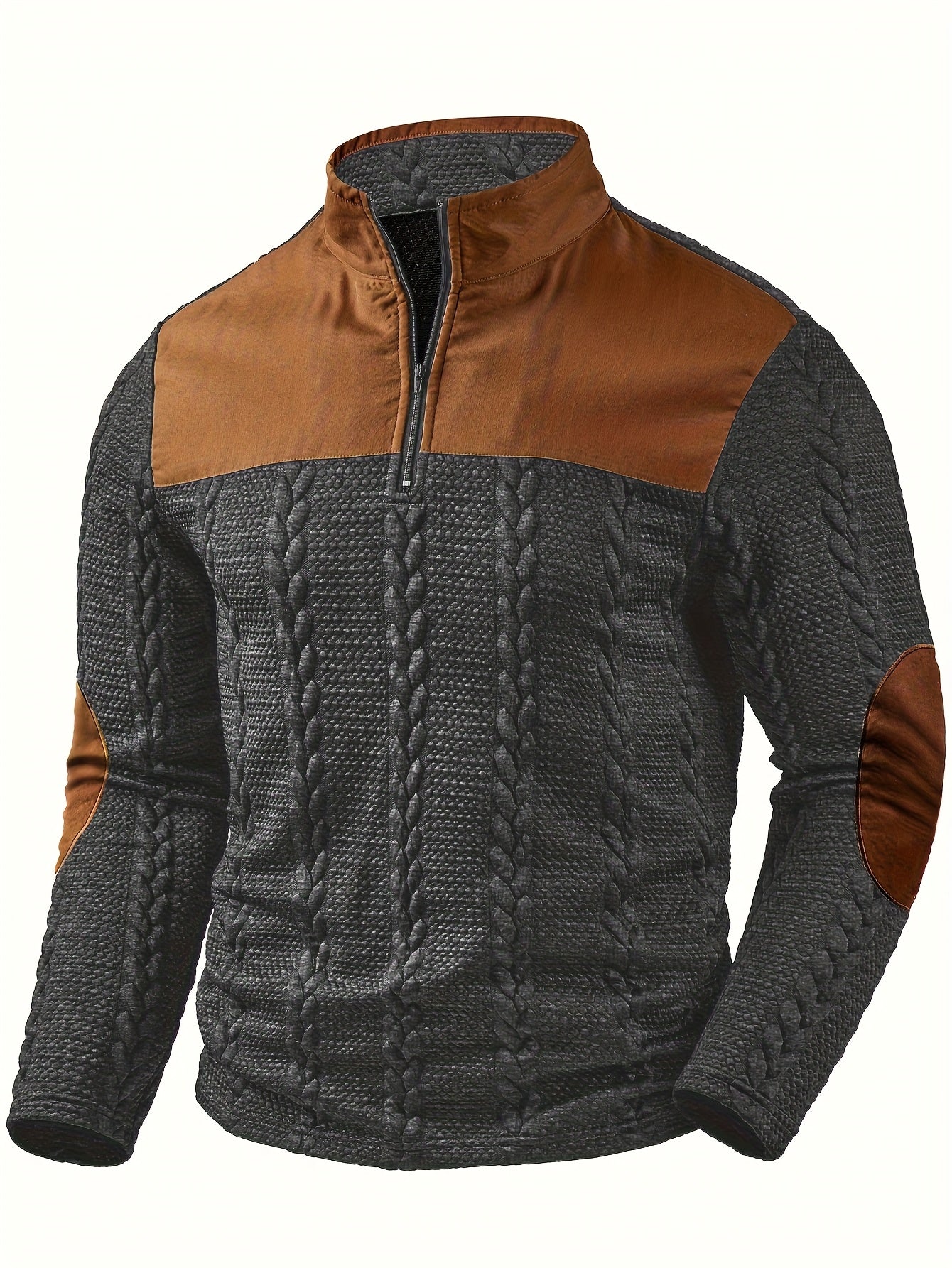 Henley Homme – Automne/Hiver, Manches Longues, Color Block et Zip