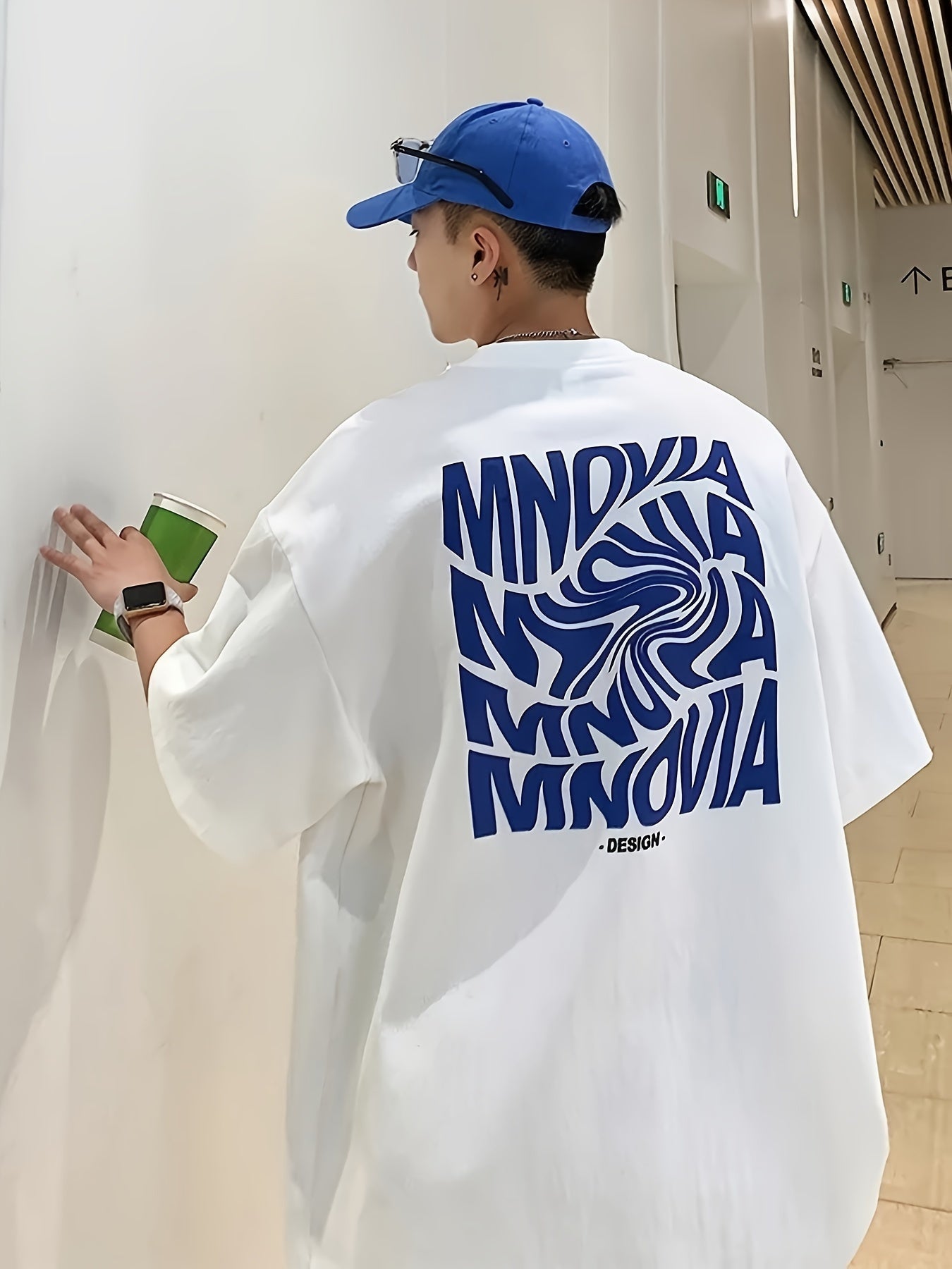 Heavyweight 220gsm Mens Graphic Print T-Shirt - Soft, Breathable, Short Sleeve Crew Neck Tee for Summer Men's Clothing Outdoor Activities - Stylish Letters Design, Casual Comfortable Wear, Perfect for Vacation, Travel, a