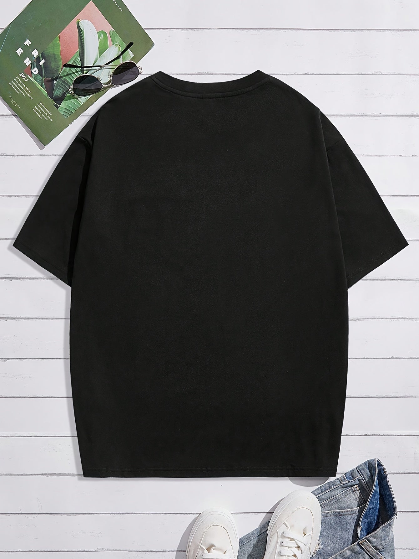 Men's 180g 100% Cotton Casual T-Shirt, PLUS SIZE