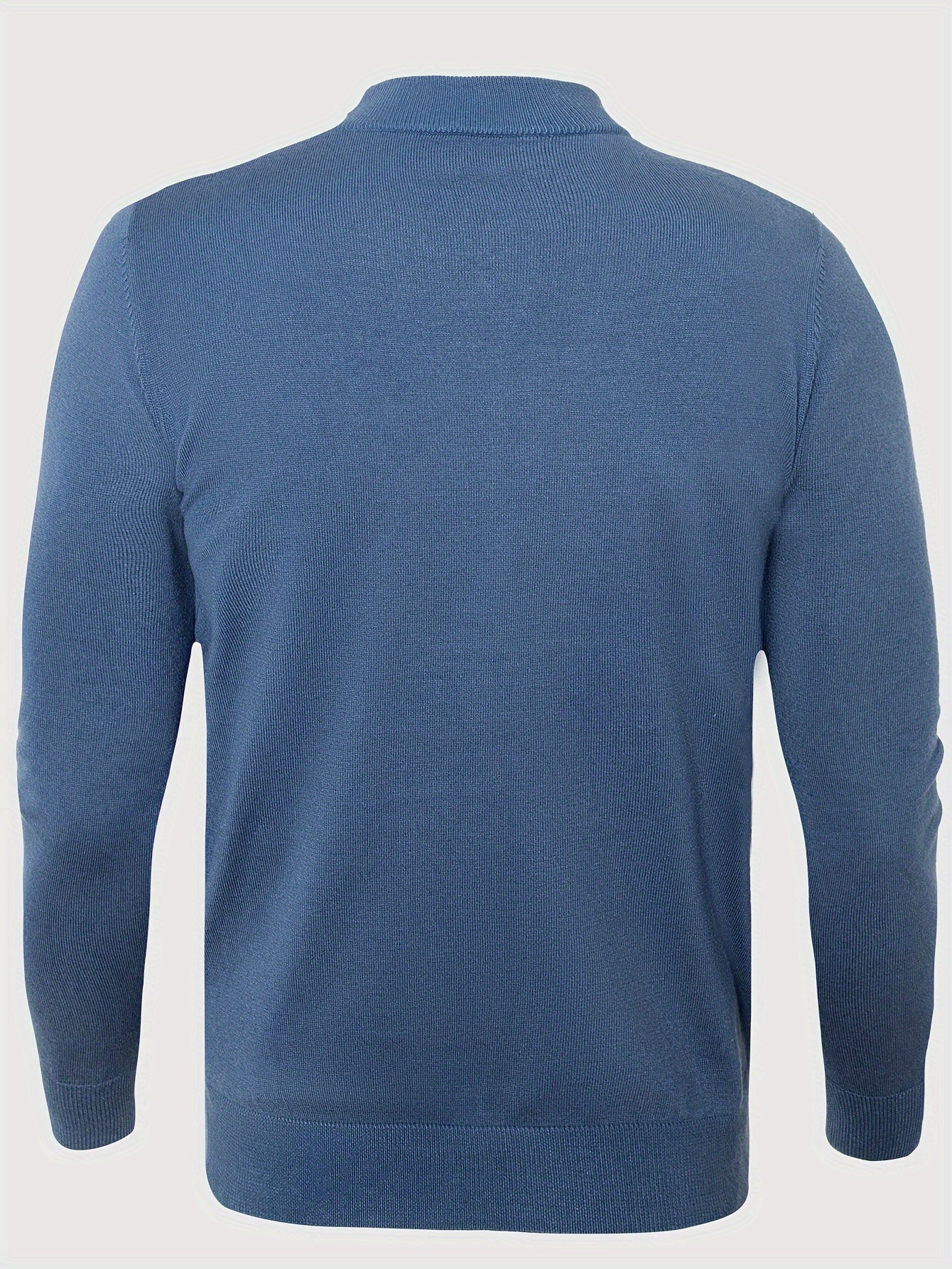 Classic Mature Men's Irregular Stripe Round Neck Casual Long Sleeve Knit Set