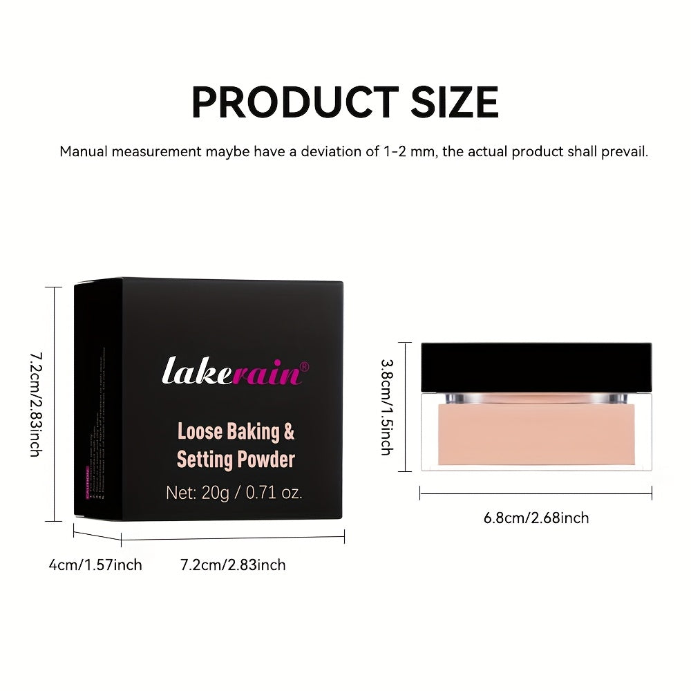 Poudre Fixante Mat Impeccable, Poudre Libre Légère avec Fini Soyeux, Look Naturel et Couvrance Totale, Contrôle du Sébum Longue Tenue pour Tous Types de Peau Clairs, Design Compact et Léger, Idéale pour le Quotidien