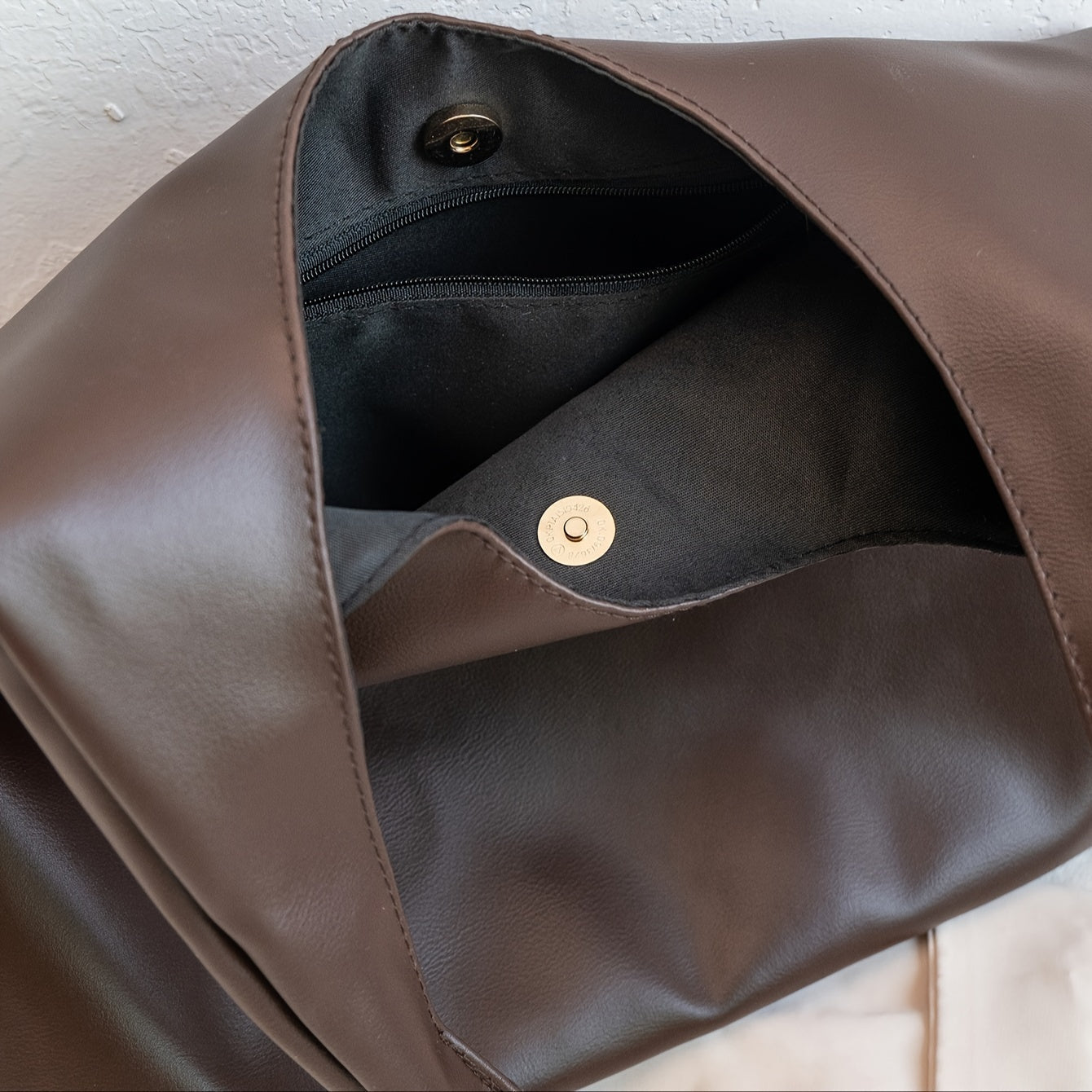 Sac Femme – Sac Hobo Tendance Couleur Unie, Sac à Main Décontracté