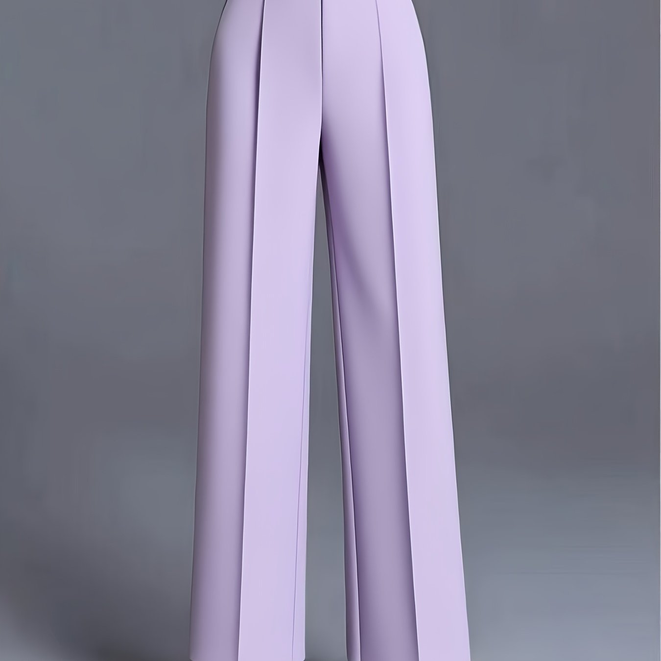 Pantalon Femme Taille Haute Oversize – Jambe Large avec Poches Obliques, Élégant et Décontracté, Tous Saisons