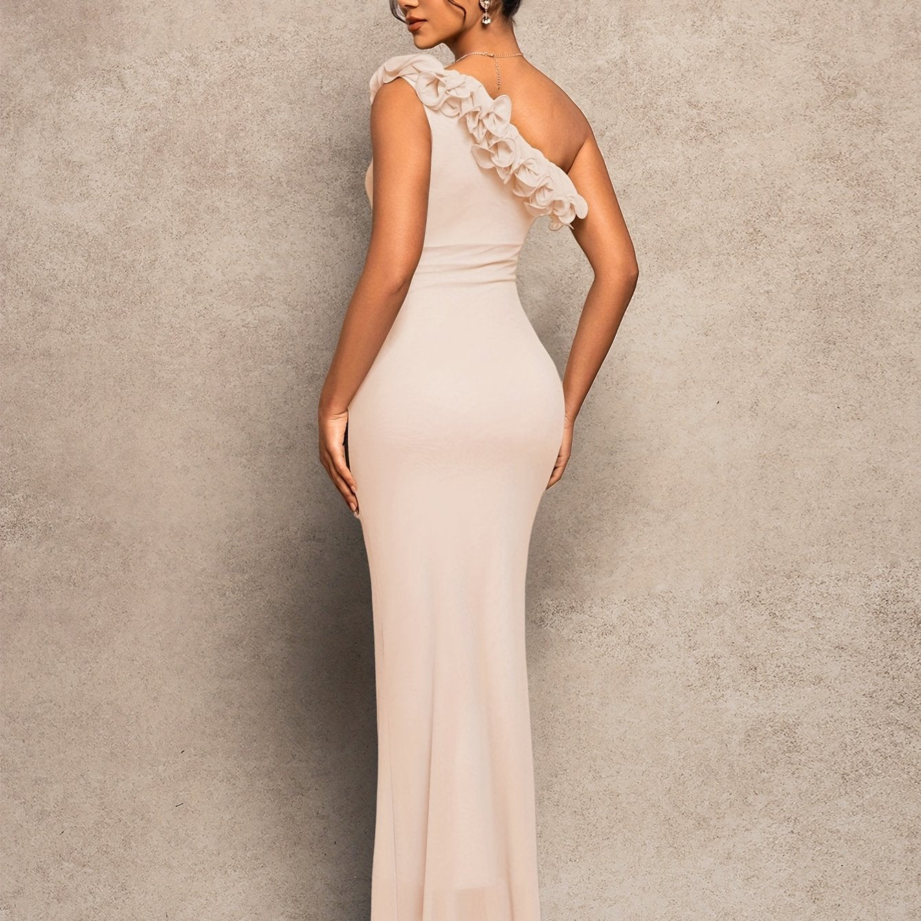 Robe Femme Automne/Hiver — Idéale pour Mariages, Concerts, Graduation, Style Princesse/Fée, Tulle Stretch avec Volants, Épaules Dénudées, Polyvalente Toute Saison, Tenue Élégante pour Soirées et Occasions Formelles, Robe Princesse pour Femme