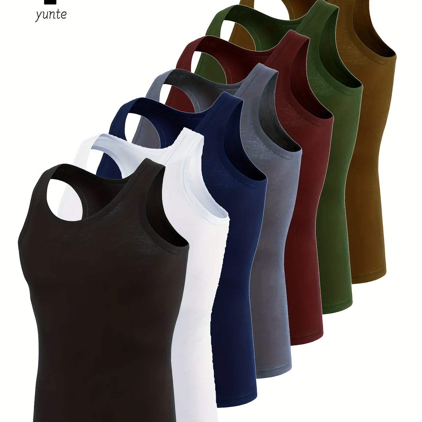 Lot de 7 Débardeurs Sport Homme – Séchage Rapide, Polyester Léger