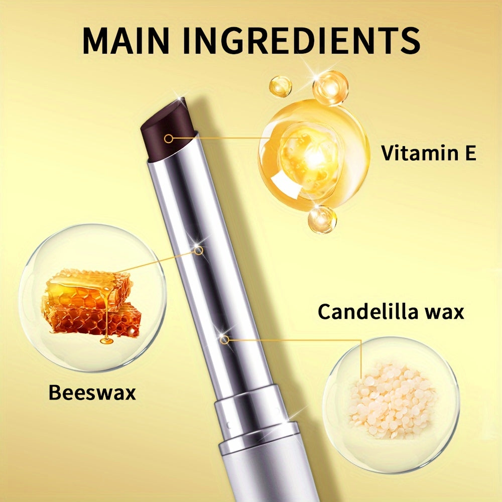 2pcs Lakerain Almost Lipstick | Black Honey + Pink Tinted Lip Balm, Nourishing & Moisturizing, Texture, Winter Lip Care