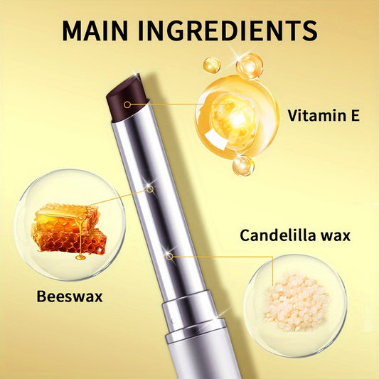 2pcs Lakerain Almost Lipstick | Black Honey + Pink Tinted Lip Balm, Nourishing & Moisturizing, Texture, Winter Lip Care