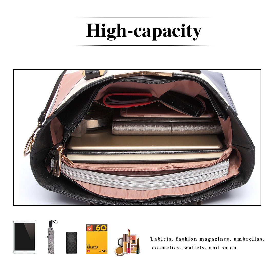 Sac Cabas Femme PU Multicolore Style V Épaule Tendances