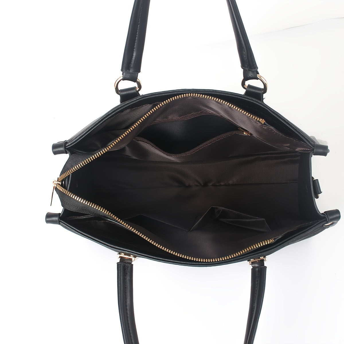 Sac à main élégant pour femmes – sac fourre-tout de mode, grande capacité, couleur unie, sac polyvalent