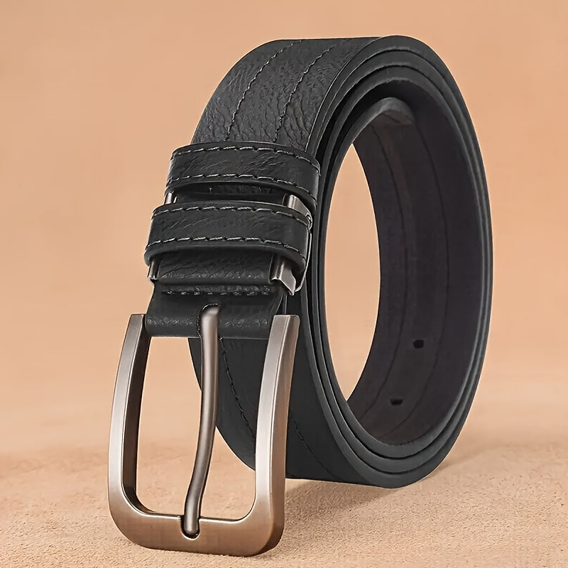 Lot de 2 Ceintures Homme Décontractées Vintage – Ceintures Solides et Respirantes, Conçues pour Hommes d’Affaires, Élégants et Passionnés de Mode, Cadeau Idéal pour Toute Occasion, Ceintures de Luxe avec Boucle Ajustable