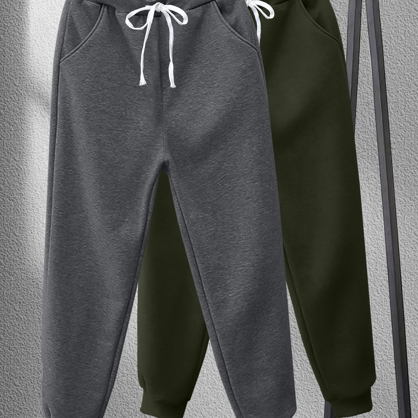 2pcs Pantalons Homme Grande Taille – Casual Sport, Indoor & Outdoor