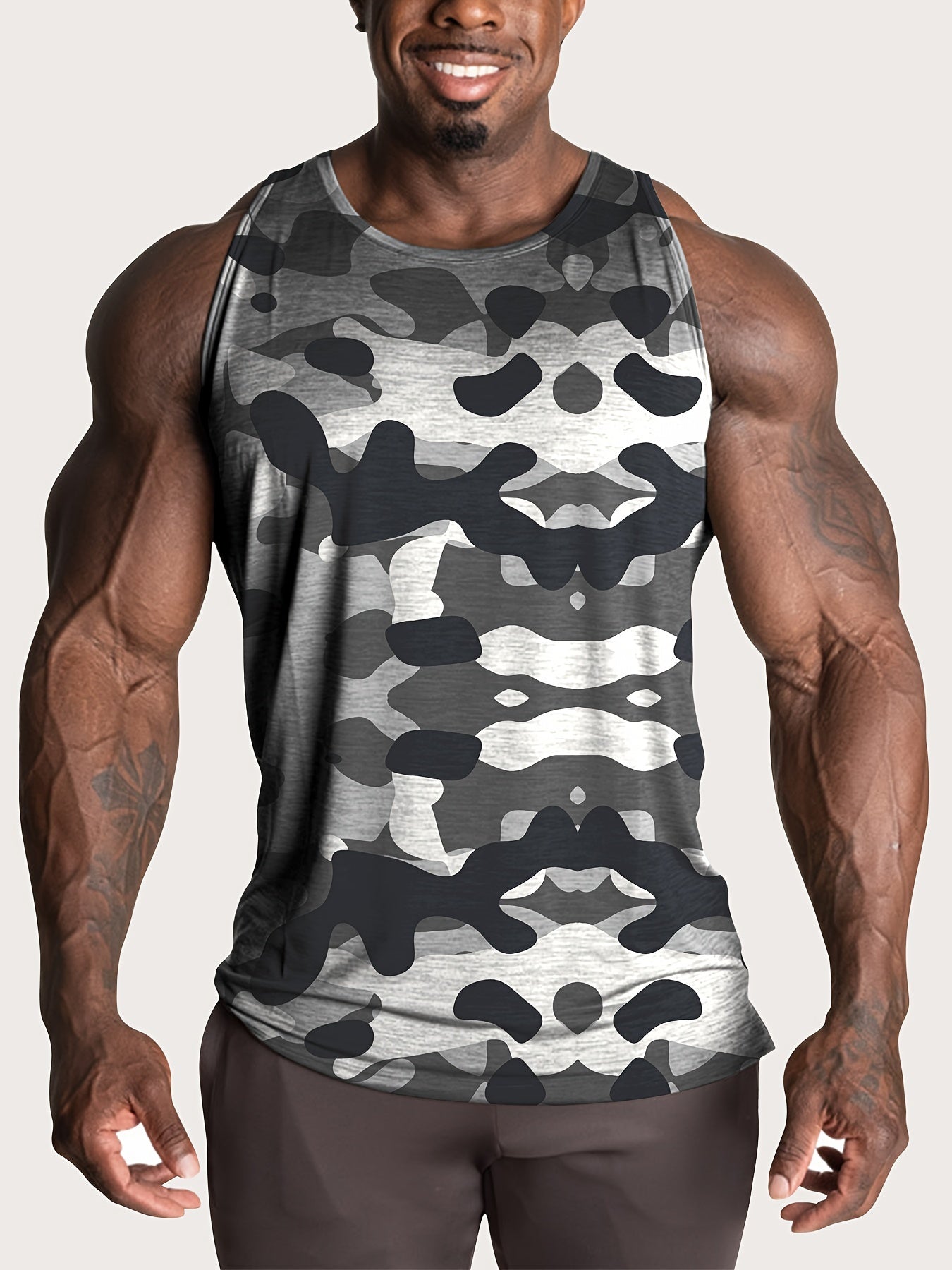 Lot de 4 Débardeurs Homme Grande Taille – Camouflage
