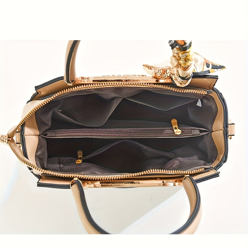 Sac Bandoulière Élégant Femme– Noir avec Broderie Florale et Bandoulière Amovible, Grande Capacité, Fermeture Éclair, Sac à Épaule, Cadeau Idéal pour Maman, Sac Polyvalent pour le Quotidien, Accessoire Sophistiqué, Finition Premium