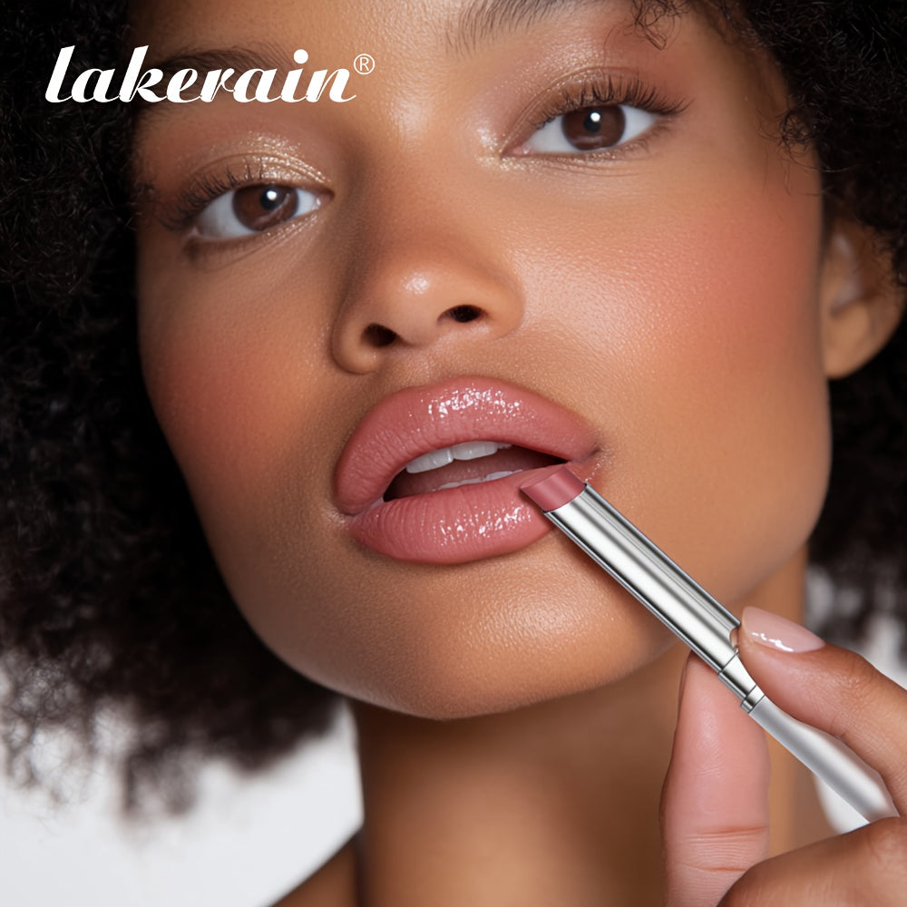 2pcs Lakerain Almost Lipstick | Black Honey + Pink Tinted Lip Balm, Nourishing & Moisturizing, Texture, Winter Lip Care