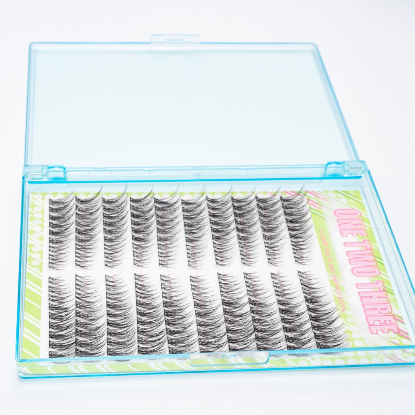 10 Rangées d’Extensions de Cils Naturelles — 180 pcs, Style Original, Look Naturel, Faciles à Appliquer, DIY Cils 3D Cat Eye