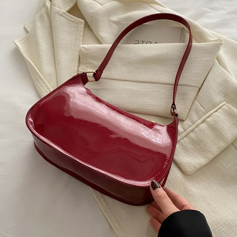 Mini Femme Couleur Unie – Sac Multiusage avec Poche Zippée pour Téléphone et Portefeuille, Cuir Synthétique Léger, Sangle Réglable, Idéal en Cadeau