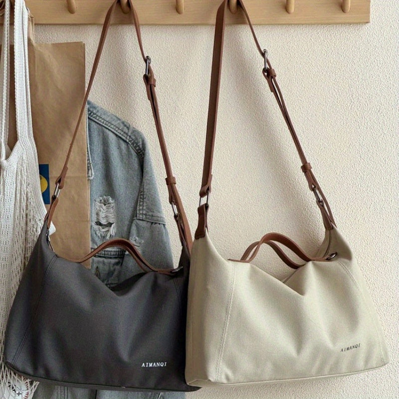 Sac fourre-tout japonais et coréen original – style simple et décontracté, polyvalent, bandoulière pour étudiants et usage quotidien