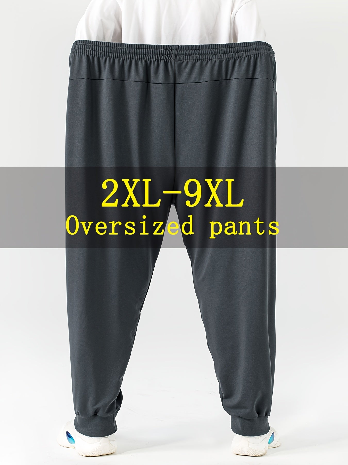 Pantalons Homme Grande Taille (2XL-9XL) – Stretch, Ceinture Élastique, Tout Saison, Casual & Formel