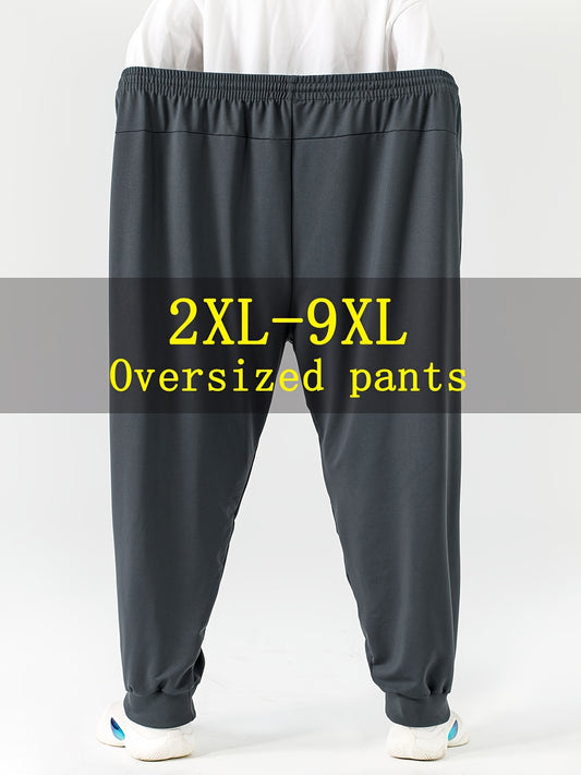 Pantalons Homme Grande Taille (2XL-9XL) – Stretch, Ceinture Élastique, Tout Saison, Casual & Formel