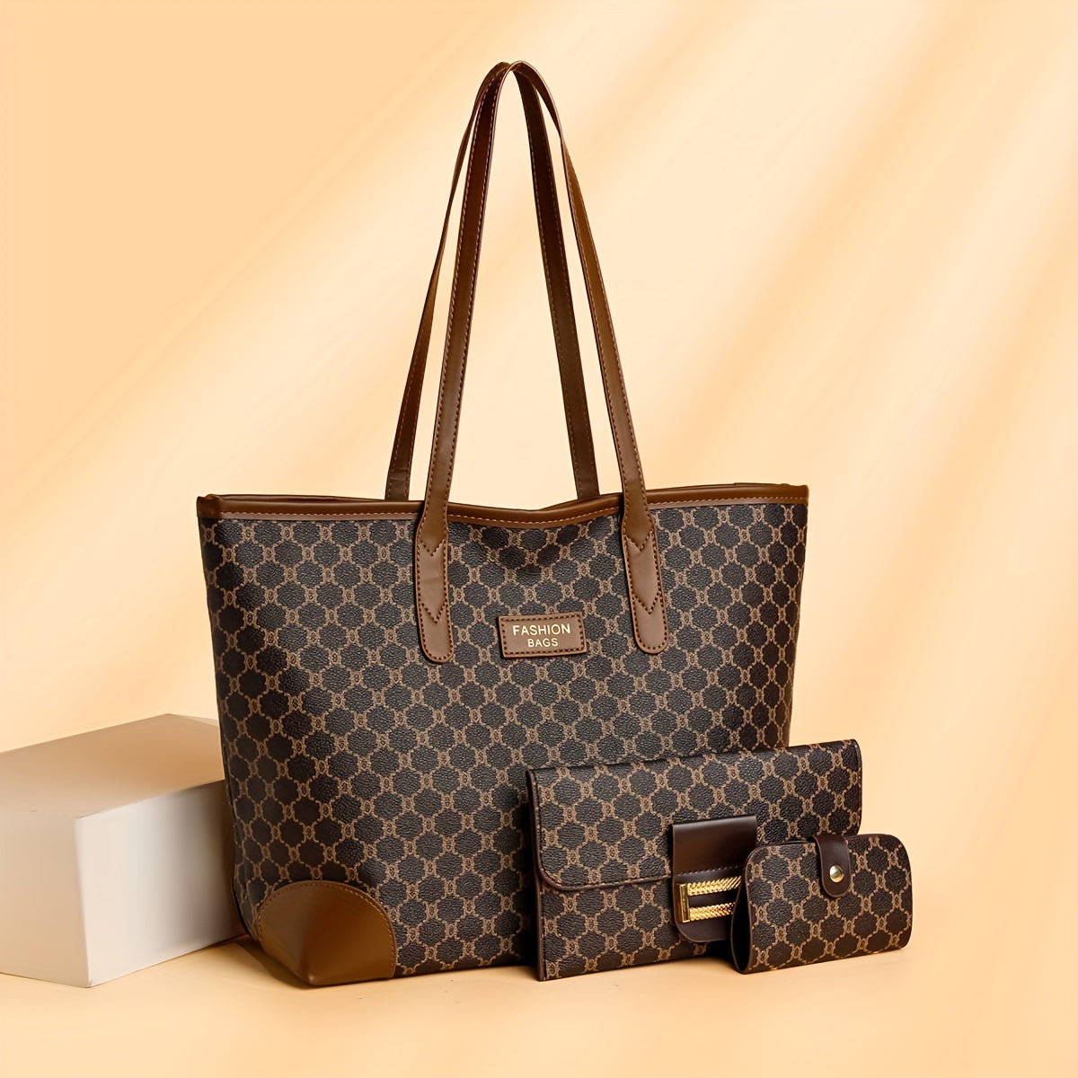 3pcs Set– Grand Sac Femme, Zippé, Polyvalent