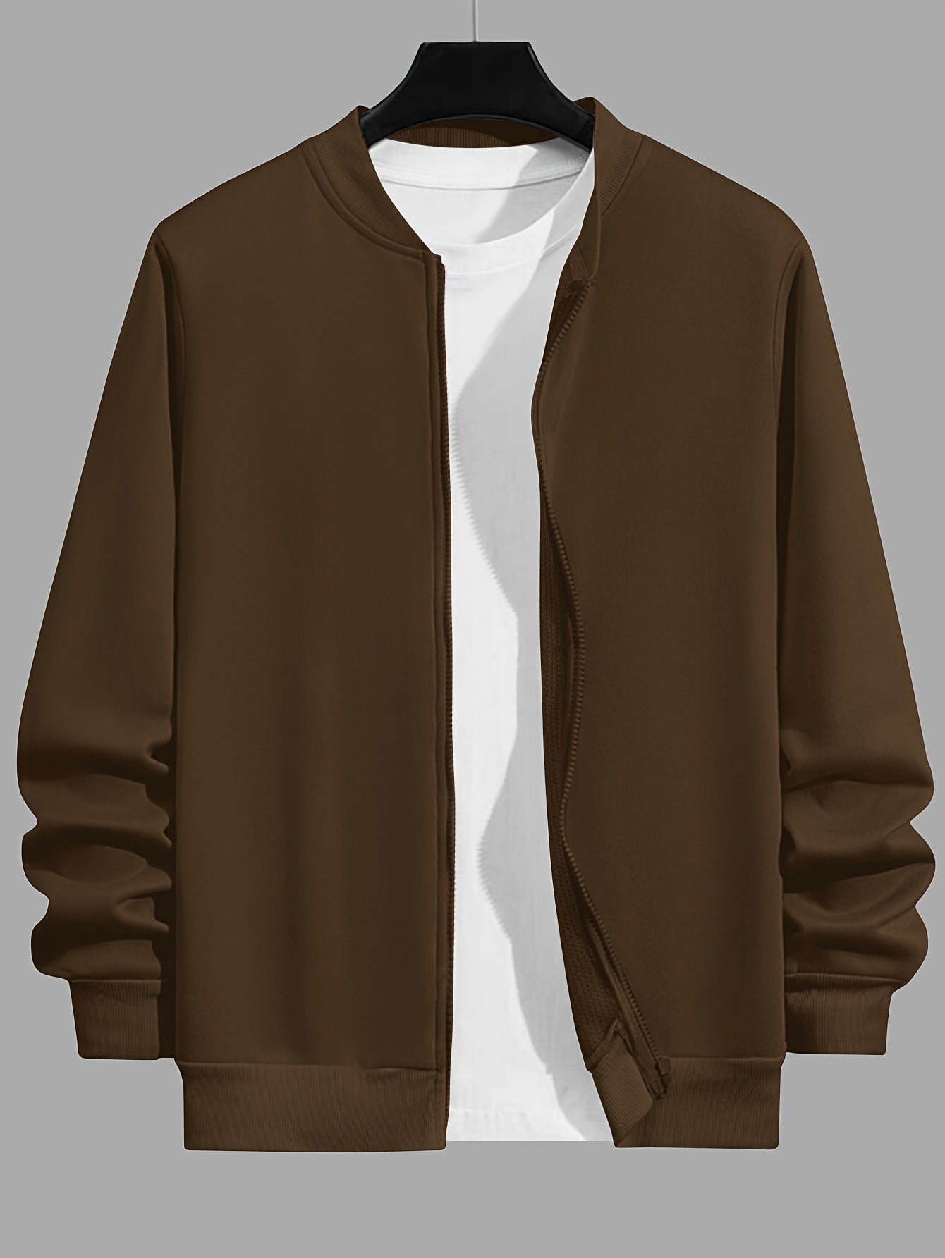 Veste Homme Zip – Col Baseball Grande Taille