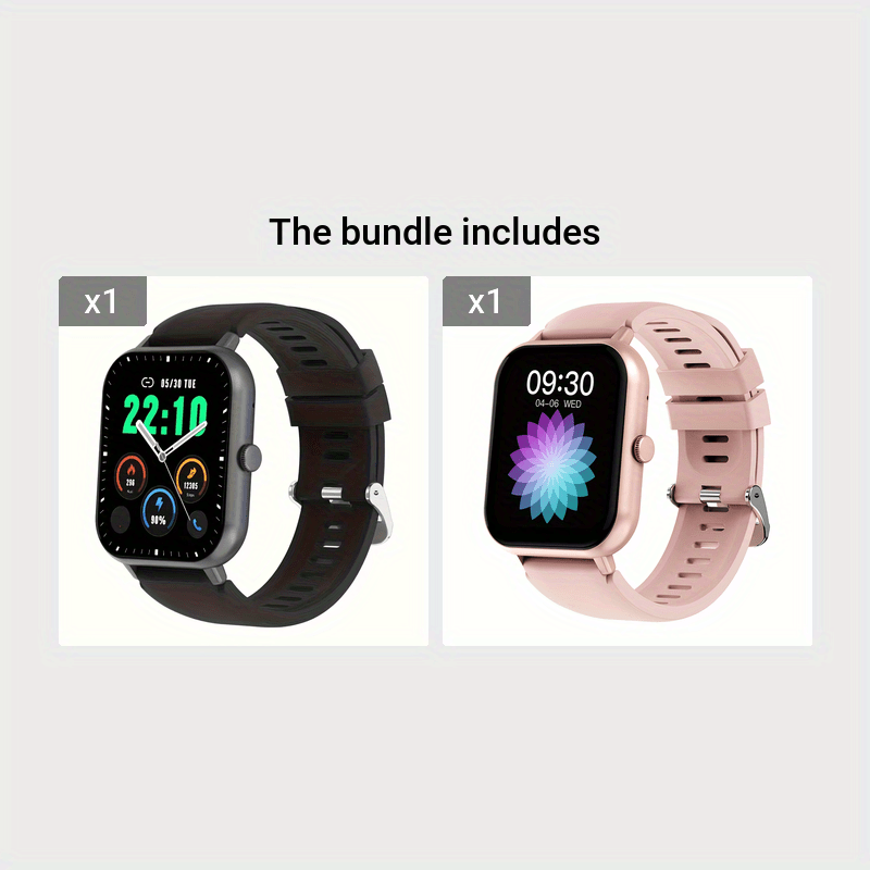 1.83” Full Touch Screen Smart Watch Compatible for iPhone & Android - 5.2 Smartwatch with Voice Control, Calling/Answer, AI Assistant, 100+ Sport Modes, Step Counter, ic, Compatible for Women & Men (Ideal Gift)