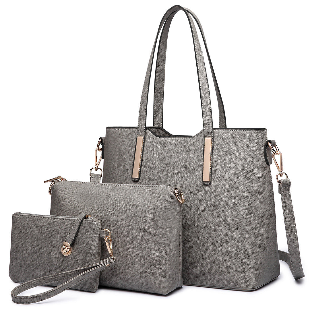 Set de 3 Sacs Cabas Misslulu en Cuir PU – Sac à Main, Sac à Épaule et Sac d’École pour Femmes