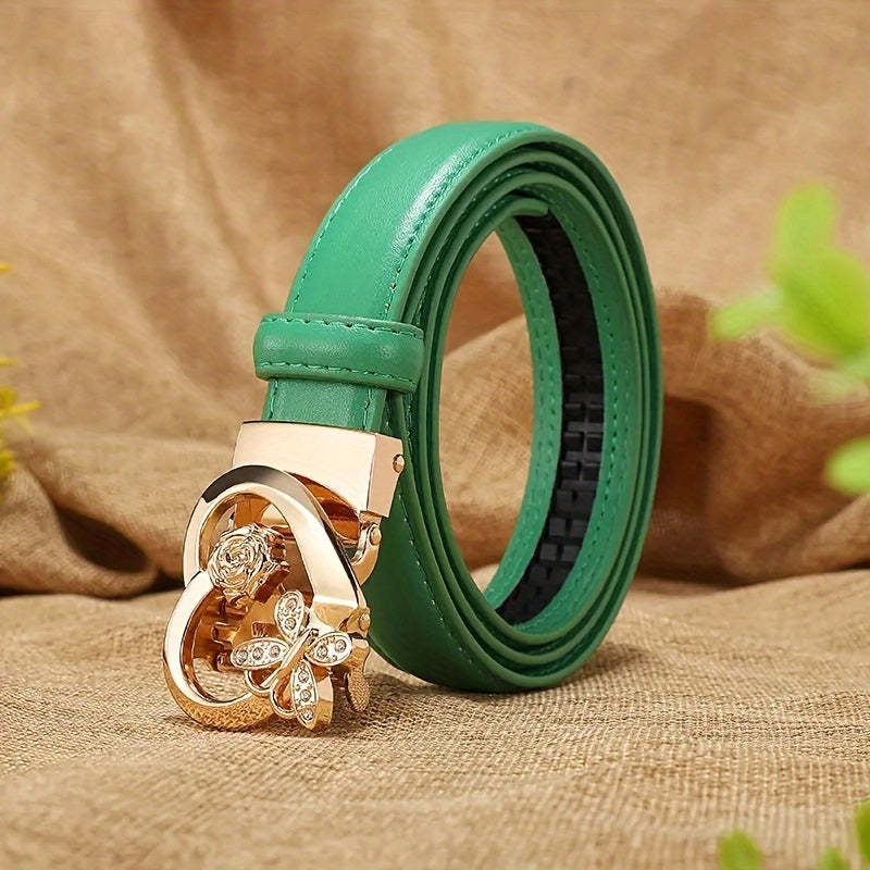 Nouvelle ceinture femme – Marque de luxe, designer célèbre, couleur candy, haute qualité, ceinture pour robe avec boucle automatique