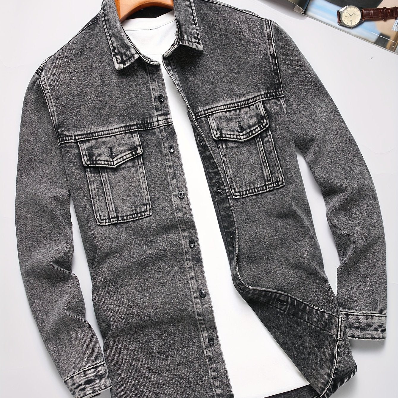 Men'S Denim Shirt